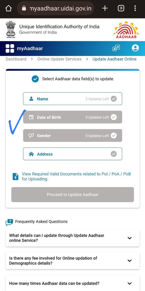 sanivofficial's tweet photo. Please UIDAI help me. I have hearing and speech problem and my wife's DoB limit cross in Aadhaar. Aadhaar Center person don't helping, they telling me to go to Aadhaar Office.
@UIDAI @ceo_uidai @UIDAIDelhi Please Help. Thanks. https://t.co/tzvceKtI1X