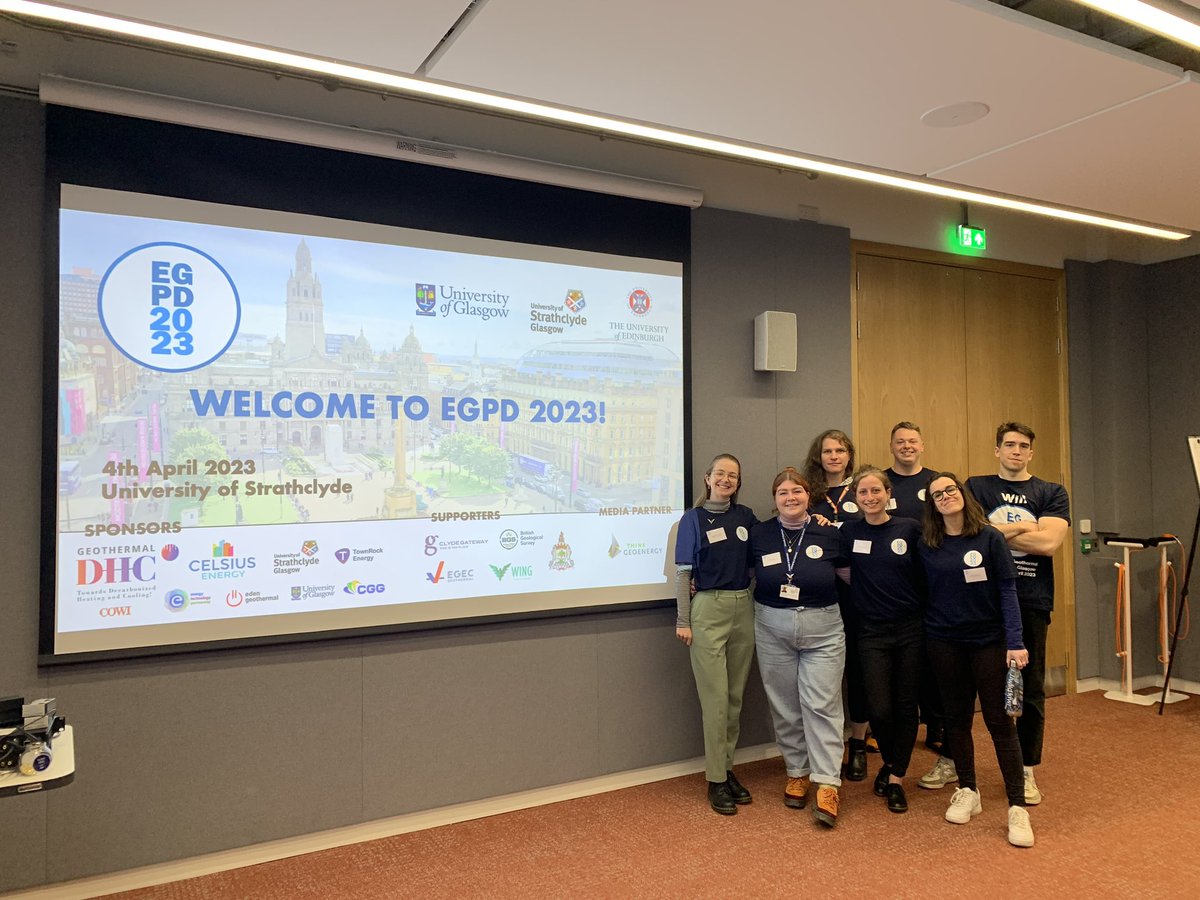 ReceveurMylene's tweet photo. It’s been such an honour to be part of the amazing @egpd_2023 organising team and a pleasure to (re-)meet PhD students from across Europe in Glasgow this week. Learned so much from the outstanding and essential research work being undertaken in all aspects of #geothermal energy. https://t.co/jAUuqt7hA6