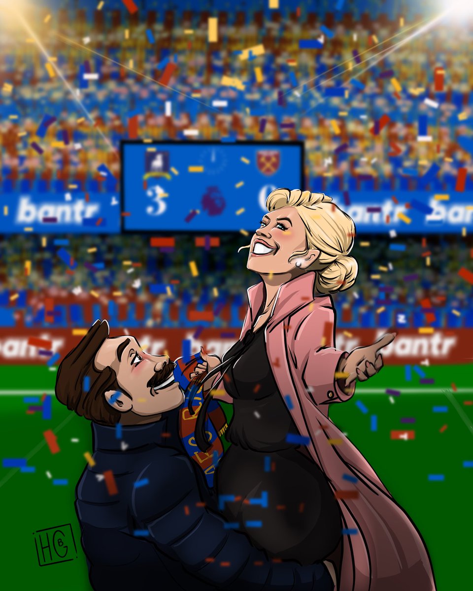 Writtenndust's tweet photo. ‘We won the whole f*ckin thing, Boss!’ #TedLasso #AFCRichmond 💙❤️💛✨ ⚽️��� @jasonsudeikis @hanwaddingham https://t.co/Cfa4UEXP9l