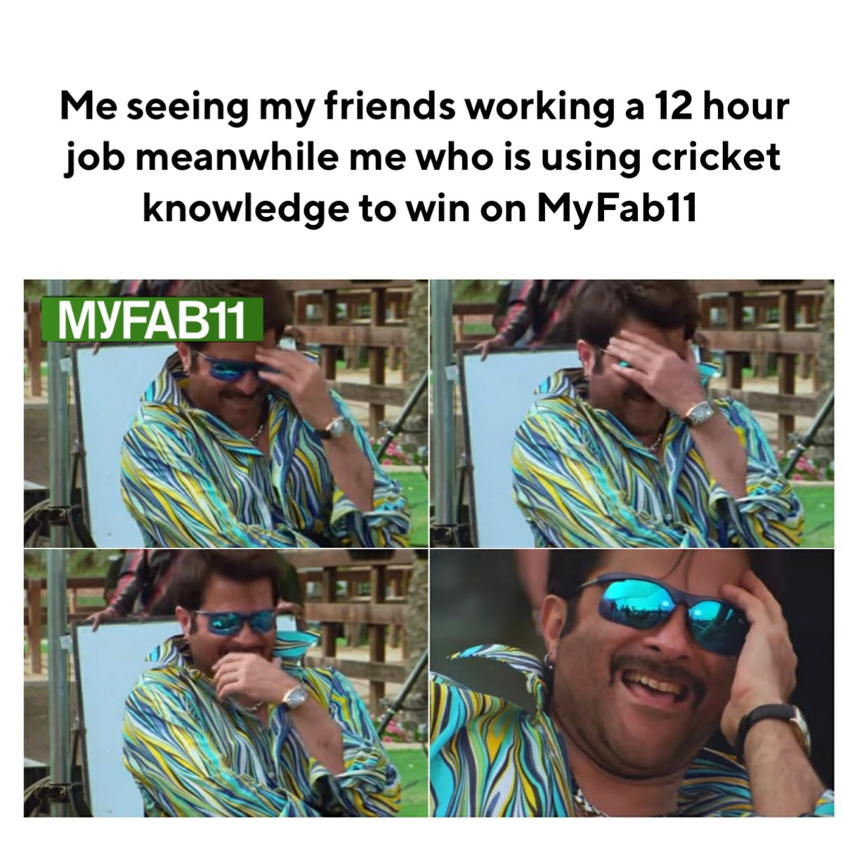 Time to make friends jealous with my winnings from Myfab11.

#cricketmatlabMyfab11