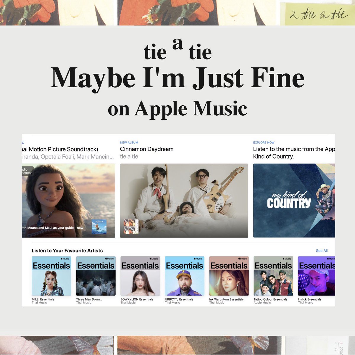 ชาว <a href="/AppleMusic/">Apple Music</a> มาเจอพวกเราได้ที่หน้าแรกเลยคับ 🤩🤩 // ตามไปฟังอัลบั้ม Cinnamon Daydream ที่แอปเปิ้ลมิวสิค!  👉🏻👉🏻👉🏻music.apple.com/th/album/cinna…
