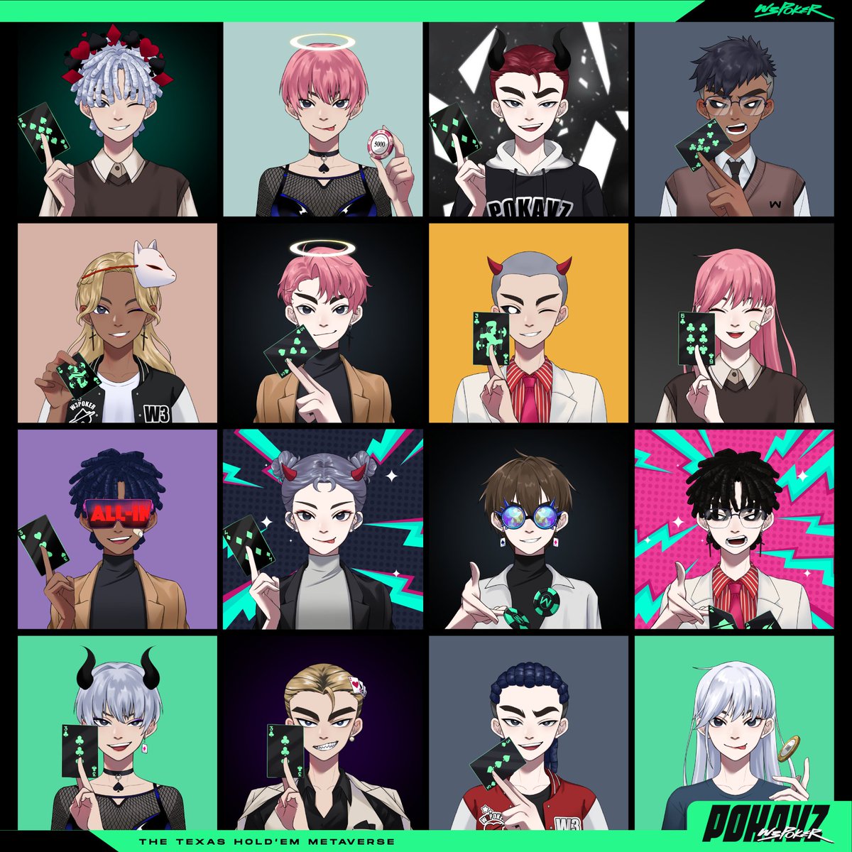 🚨 GIVEAWAY ALERT 🚨

Here’s your chance to be a #genesis player in the #POKAVZ | W3POKER. We’re giving out 10 FREEMINT #whitelist spots!!

✅ To enter:
1️⃣ Follow <a href="/w3poker_com/">POKAVZ ♠️ W3POKER</a> 
2️⃣ Like &amp; RT
3️⃣ tag 3 frens who love to play poker

48 Hours ⌛️ Good Luck !
 
#NFTGiveaway #animenft