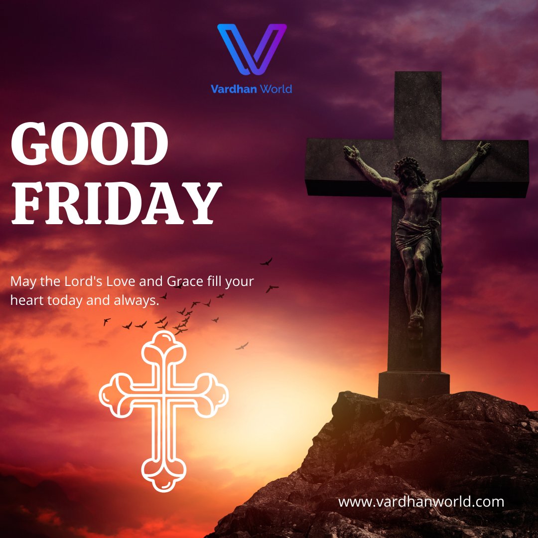 VardhanWorld's tweet image. Team Vardhan World wishes you and your family a Blessed Good Friday.
vardhanworld.com
telugufounder@gmail.com
8309145496
#entrepreneurshipcourse #startuptraining #StartupCourses #StartupEducationcourses #telugufounder #vardhanworld #vardhantips #goodfriday #GoodFriday2023