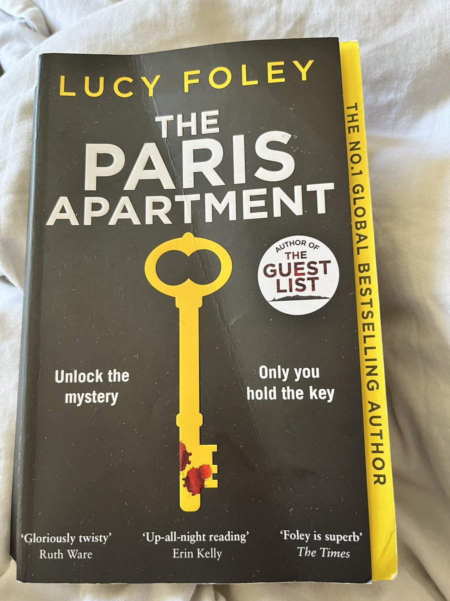 kristinarobbMEd's tweet photo. I love holidays for time to read! Thoroughly enjoyed The Paris Apartment @lucyfoleytweets - slightly bashed now from a train ride or two. Twisty, turny and lots of strands of different perspectives weaving together in a story which managed to surprise me with its ending. https://t.co/L6PRlGHq32
