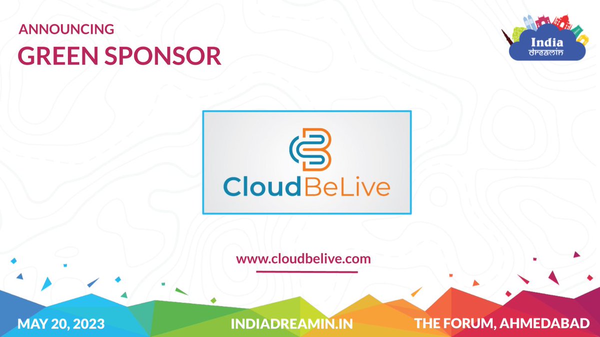 India Dreamin (@sfindiadreamin) on Twitter photo #ID23Sponsor Annoncing the♻Green Sponsor♻of India Dreamin' 23! Our heartfelt gratitude goes out to CloudBeLive <a href="/cloudbelive/">Cloud Belive</a> for supporting our mission to foster a sustainable environment. Visit cloudbelive.com to know more! #indiadreamin23 #greensponsor <a href="/devhari3/">The Bitcoin Therapist</a> #ID23Sponsor Annoncing the♻Green Sponsor♻of India Dreamin' 23! Our heartfelt gratitude goes out to CloudBeLive <a href="/cloudbelive/">Cloud Belive</a> for supporting our mission to foster a sustainable environment. Visit cloudbelive.com to know more! #indiadreamin23 #greensponsor <a href="/devhari3/">The Bitcoin Therapist</a>