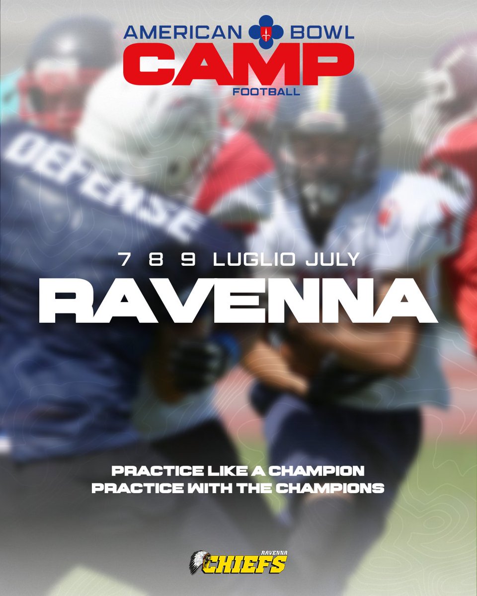 AmericanBowlCam's tweet photo. ๐American Bowl Camp is back !
7 - 8 - 9 July 2023 in Ravenna.
Coaching staff and infosโฆ stay tuned
#americanbowlcamp #trustfootball #fidaf #ifl #2div #cif9 #footballcamp https://t.co/YYh7joGAm3