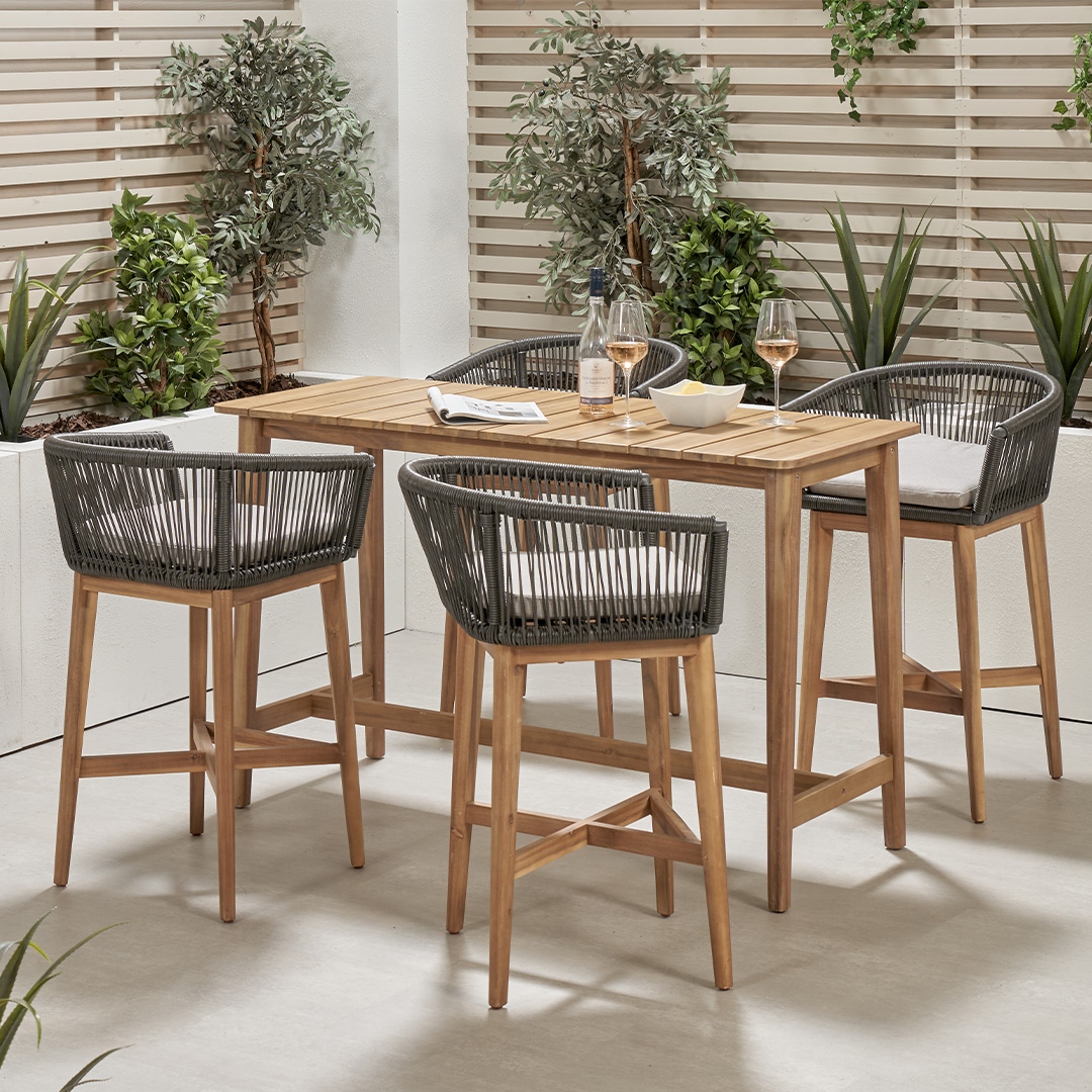 PacificLifeUK's tweet image. Did someone say Bank Holiday? ☀️

Check out our acacia wood Honolulu Bar Table and matching Bar Stools with season proof rope weave in Grey for the ultimate al fresco socialising space. 

To request a trade account, visit our website.

#pacific #outdoorliving #bartable #trade
