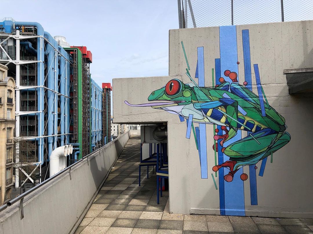 brababella's tweet photo. #Streetart: "Red-eyed tree #frog" by #Teuthis @ #Paris, France
More info at: https://t.co/puzxw235GI
#streetartParis #streetartfrance #francestreetart #CentrePompidou #arteurbana #urbanart #murals #muralism #contemporaryart #artecontemporanea https://t.co/Mh3z4lqAhz