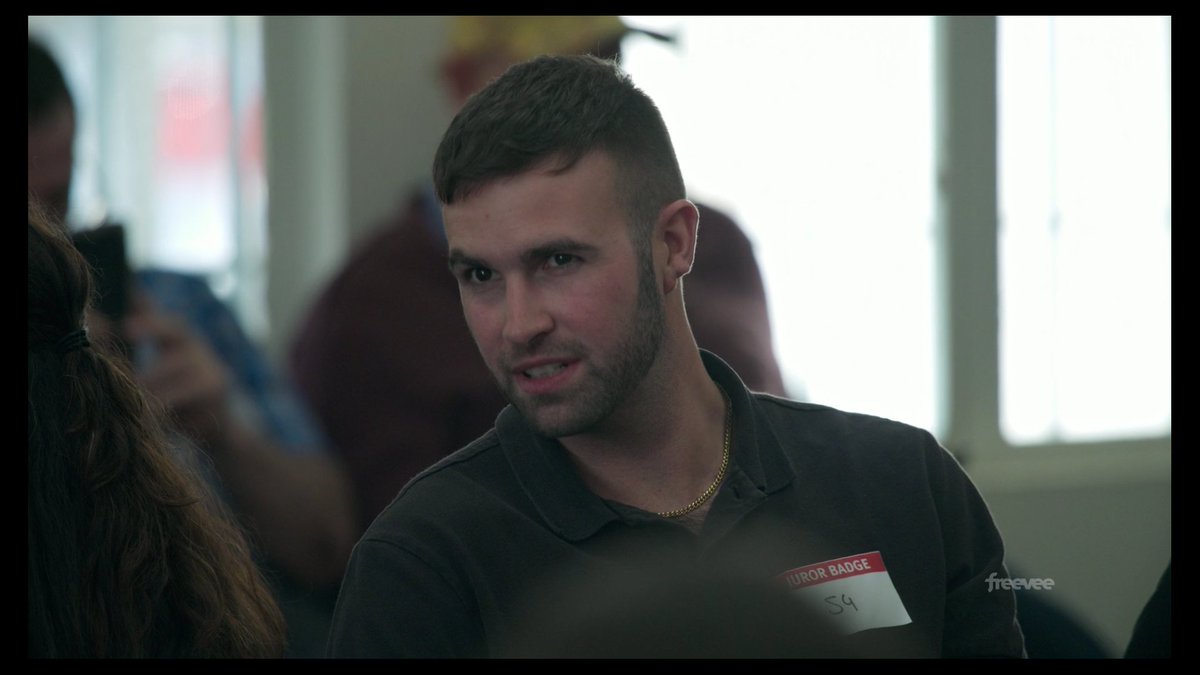 'Jury Duty' on FreeVee is a great idea. Typical quirky mockumentary comedy but ONE of the jurors is a real person and doesn't realise everyone else in the court is acting. The inclusion of a real celebrity actor (James Marsden) playing himself is an inspired, sneaky touch!