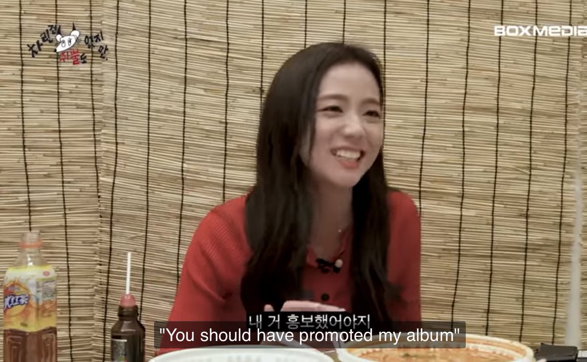 BBU_BLACKPINK's tweet photo. “we laugh when we see those things”

“they say that I am your competition, so be careful”
“Hey, why didn’t you post it on your instagram, it made a rumor”
“You should have promoted my album”

THE PINKS KNOWS EVERYTHING 😭😭😭 

#JISOO #ME #BLACKPINK @BLACKPINK https://t.co/BOpQ08myuW