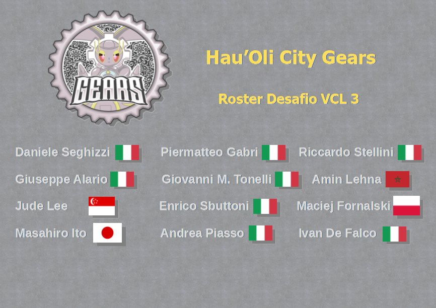 Here our new roster for the <a href="/DesafioLatamVGC/">VCL (Season 5)</a> VCL 3!

💃🕺