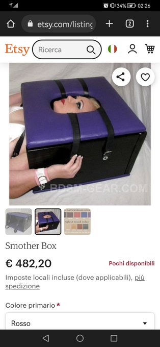 One day I hope to have the economic possibility to buy this box to humiliate my slave and make the naughtiest<a href="/tag/fartfetish"class="tags"><span>#fartfetish</span></a><a href="/tag/fartslave"class="tags"><span>#fartslave</span></a><a href="/tag/fartinginmouth"class="tags"><span>#fartinginmouth</span></a>