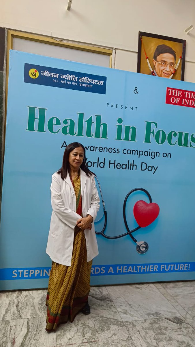 bansaldrvandana's tweet photo. Great to be part of #HealthinFocus initiative of #TimesofIndia in association with #jeevanjyotihospital for spreading health awareness message on #WorldHealthDay2023 https://t.co/40Icjdtz2B