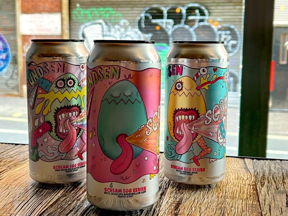 🚨NEW BEER ALERT 🚨

We've got all you beer nerds set for the Easter weekend with Amundsen's new Scream Egg series 🐰😱

Easter in liquid form, these pastry stouts are brewed with white, milk and dark chocolate 🤤