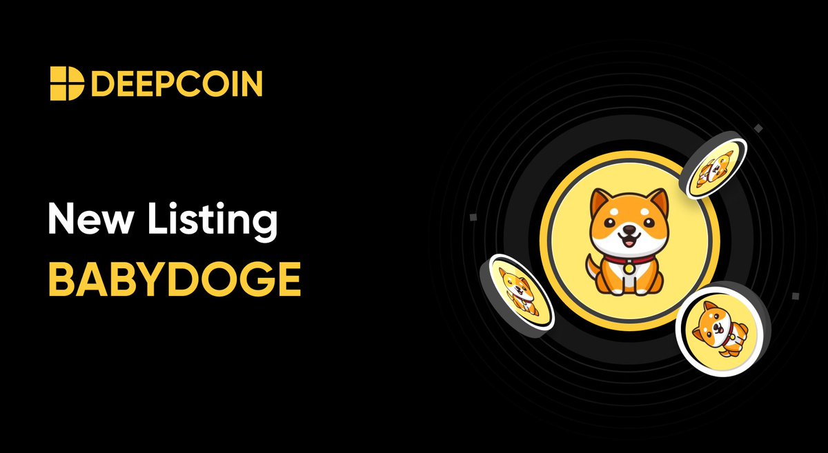 Deepcoin_Daily's tweet photo. 📢$BABYDOGE/USDT is now available on Deepcoin Spot trading!

@babydoge  $BABYDOGE

 🔥Buy &amp; Sell with 0% trading fees🔥

Register now: https://t.co/JUAJOu7r5I

#newlistings #Cryptocurency https://t.co/M1xaxaWJKz