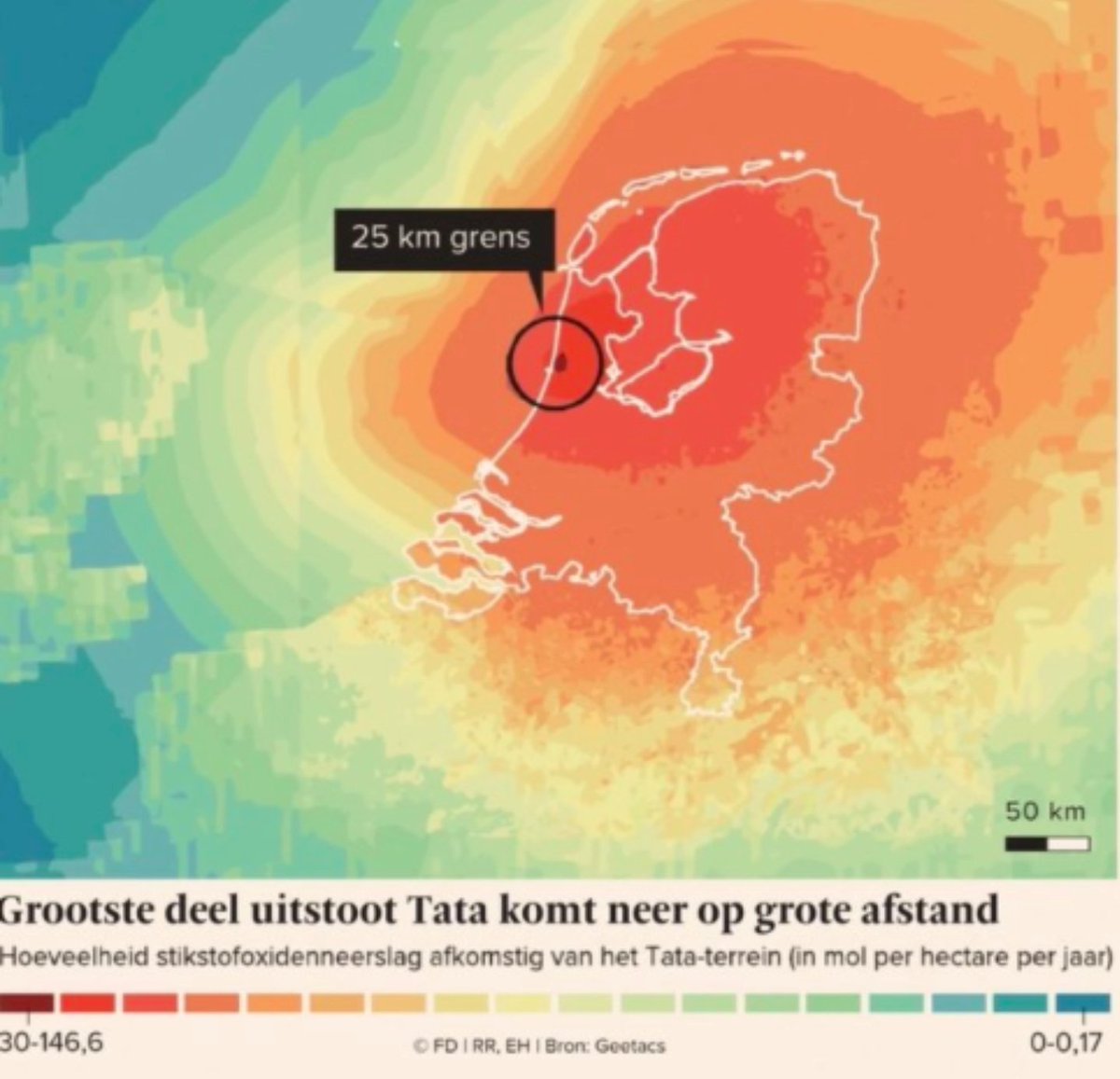 Veel paasvuren gaan straks niet door omdat ze een effect hebben op N2000-gebieden. Weliswaar maar een dag, maar toch. Ondertussen hoeven Tata en Schiphol alles wat buiten 25km cirkel neerkomt, niet mee te rekenen. Maar wel significante depositie in álle N2000, het hele jaar door.