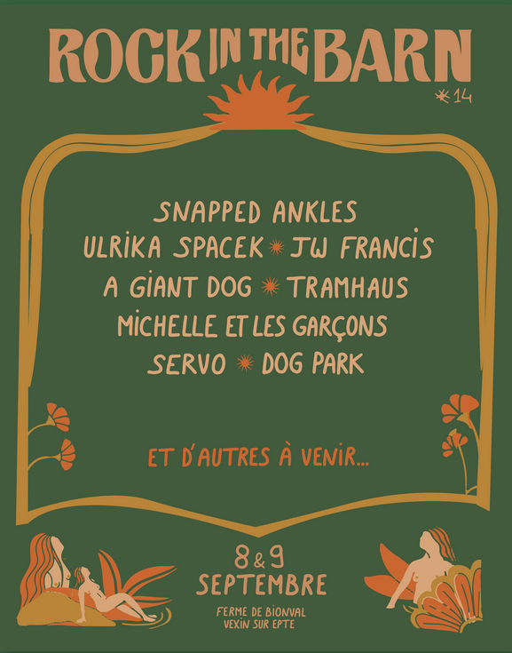 WFenec's tweet photo. Le festival Rock in the Barn revient les 8 et 9 septembre à la ferme de Bionval (Vexin sur Epte), en Normandie, pour sa 14e édition : https://t.co/nBFNoAosm8
#RockInTheBarn @ulrikaspacek @snappedankles #jwfrancis #Servo #AGiantDog #Tramhaus #DogPark #MichelleEtLesGarcons https://t.co/mwfGiWx1VO