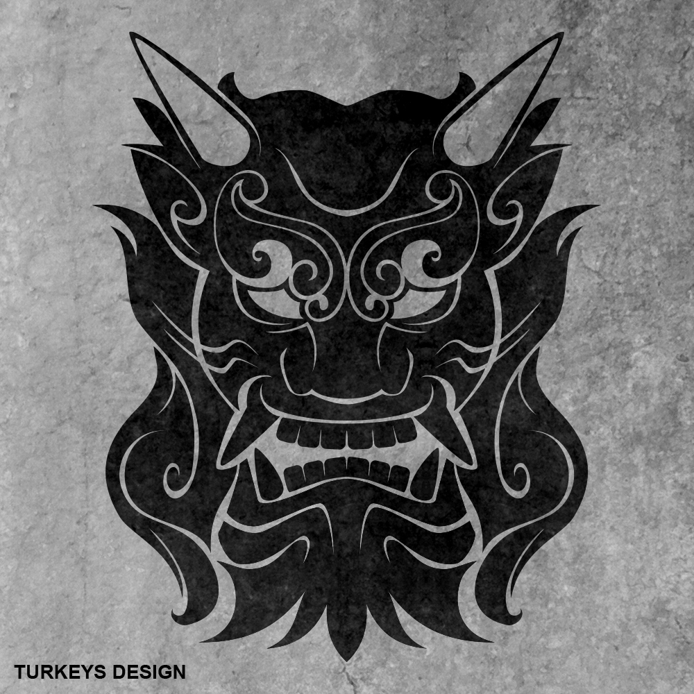 TurkeysDesign's tweet photo. 鬼トライバル。
家紋を意識してシンプルにデザイン。トライバルタトゥーの原案も承ってます。
#トライバル #トライバルタトゥー #鬼 #魔除け #tibal #tribaltattoo #tatooart https://t.co/Y6PHiUJUKX