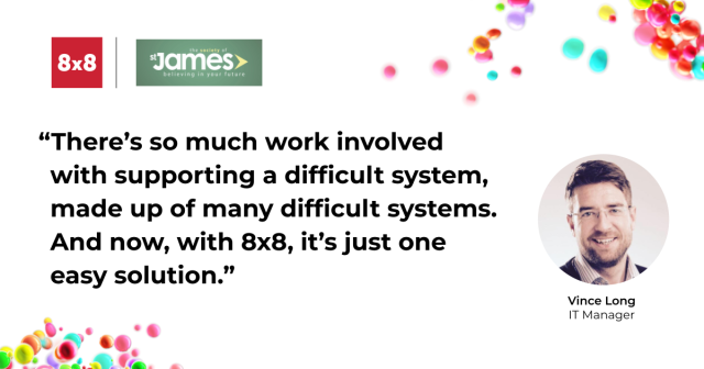 UCMaxine's tweet photo. The Society of St. James unified its #communications across 100 service sites in the #UK with @8x8. Read about this nonprofit's seamless move from an outdated legacy system to 8x8's user-friendly, reliable &amp; secure #cloud-based solution. #phone #telephony https://t.co/xLtHLBw7zp https://t.co/xDUOS7zNC5