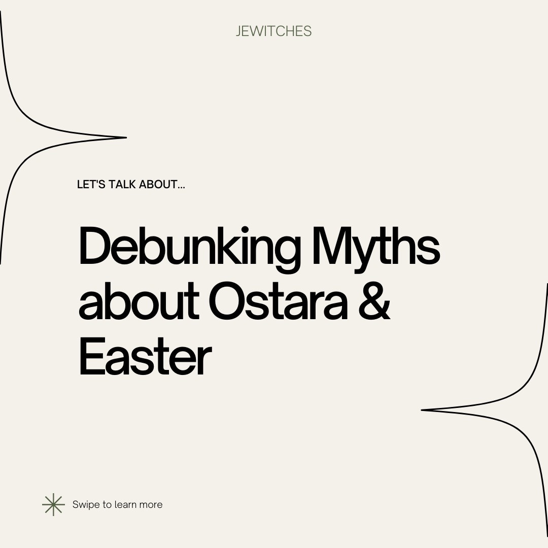 Circling back to the origins of Easter, there's a fantastic set of information prepared by <a href="/TheJewitches/">Jewitches</a> debunking the myth of Ostara/Ostere and the desire to find pagan origins in every Christian festival: instagram.com/p/CqBcj3-vQoc/…
