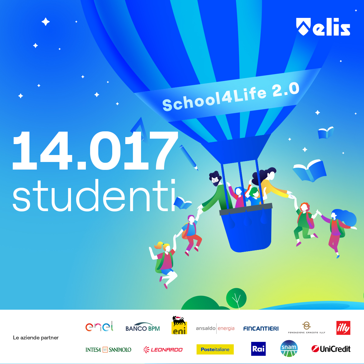 centroELIS's tweet photo. Tra gennaio 2021 e gennaio 2023, 14.000 studenti sono stati ingaggiati dalle attività di School4Life 2.0: il progetto guidato da ELIS ed @EnelGroupIT insieme a grandi aziende italiane per contrastare il fenomeno del #dropout. Scopri di più: https://t.co/b5m1tbNdHf https://t.co/LasV4UFdIb
