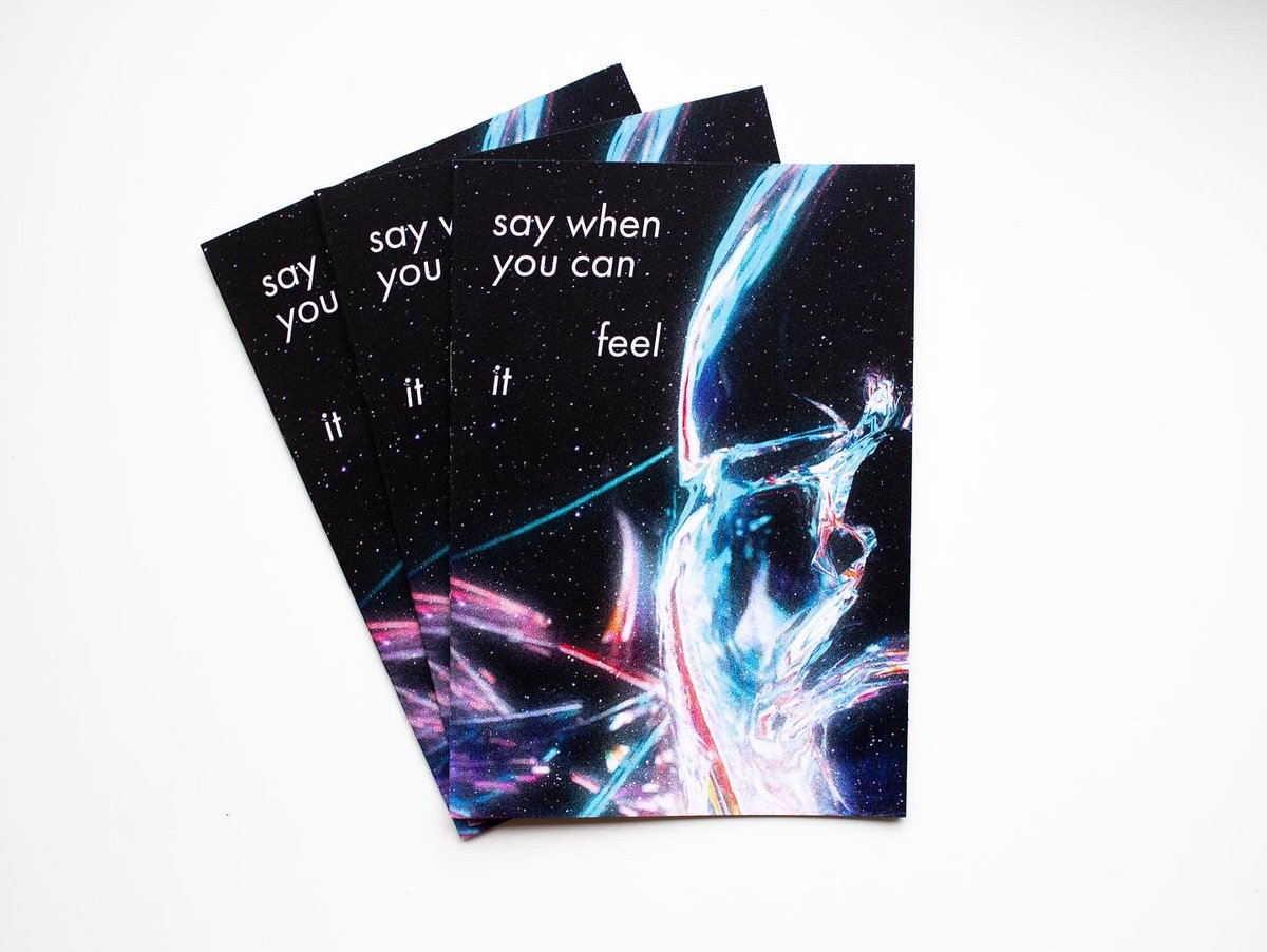 CallanWH's tweet image. delighted to be releasing ‘say when you can feel it’ in collaboration with Jacques Verkade and @outputgallery -  very fun &amp;amp; weird #asmr stuff! more info &amp;amp; free booklet at outputgallery.com/exhibitions/sa…