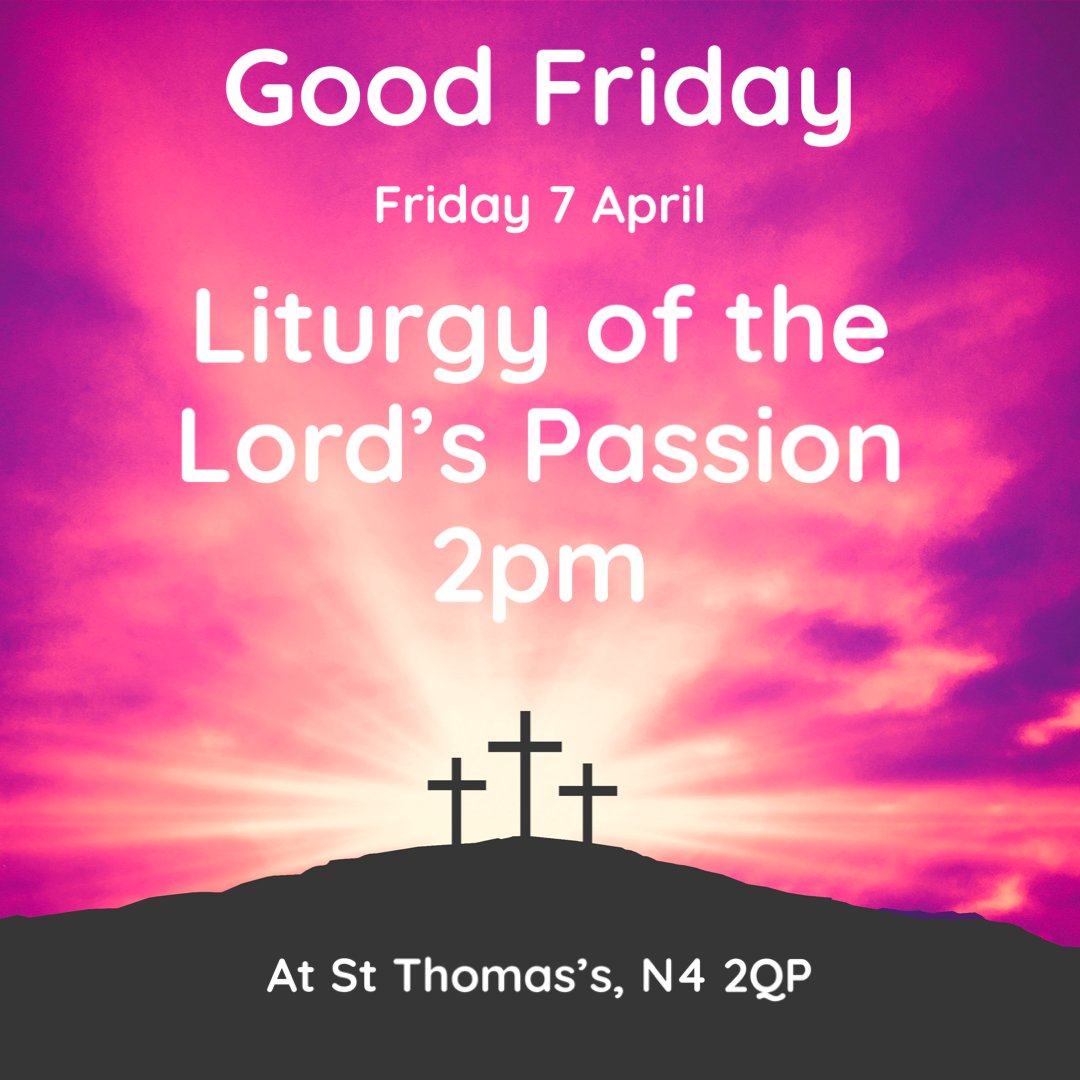 sjebp's tweet photo. The Liturgy of the Lord's Passion is today at 2pm over at St Thomas's. #GoodFriday #HolyWeek https://t.co/fFdEizsQBP
