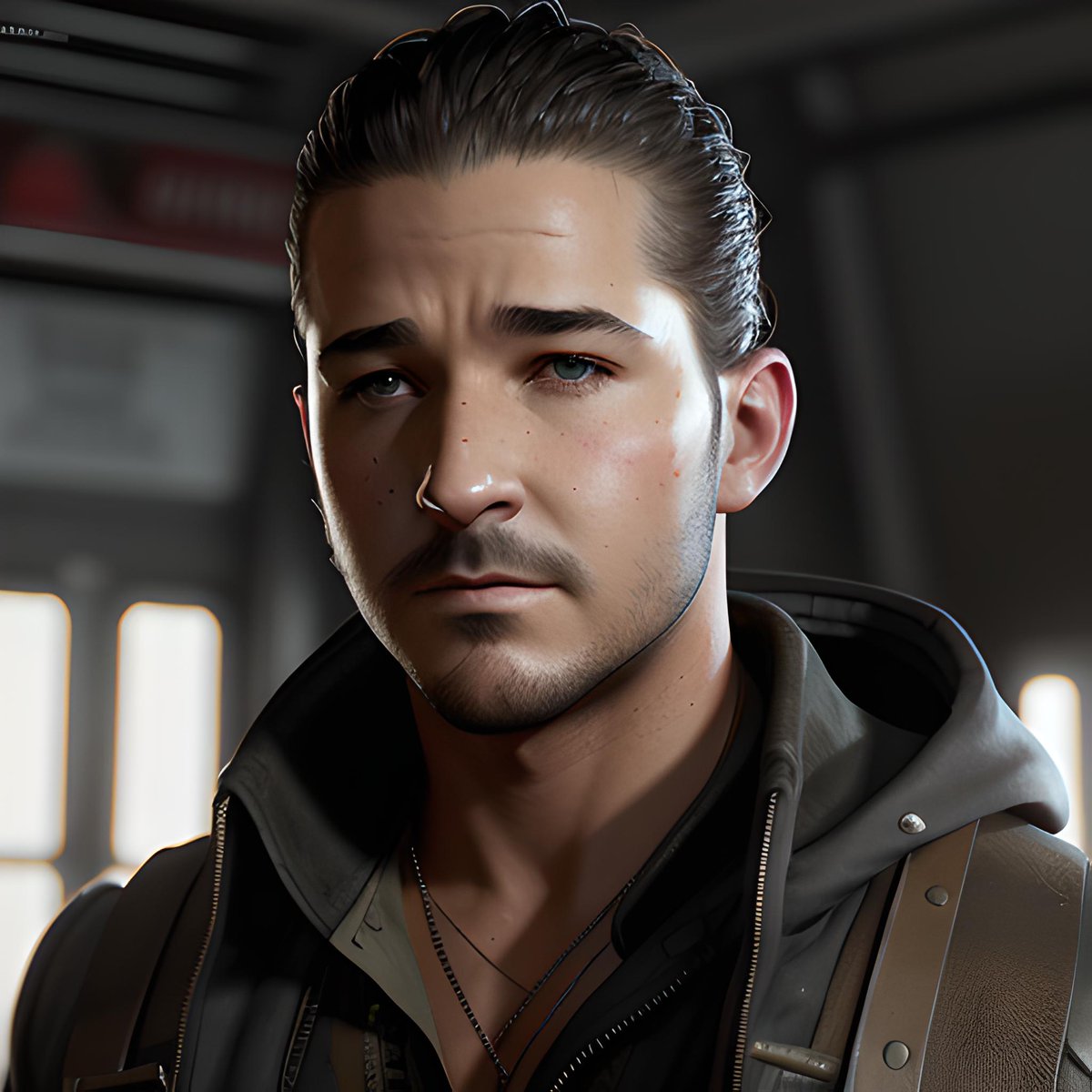 A combination of George Eads's and Tristin Mays's and Shia LaBeouf's faces as Aiden Caldwell character from Dying Light 2 Stay Human, western, D&D, fantasy, intricate, elegant, highly detailed, digital painting, artstation, concept art, matte, sharp focus, illustration, art by... https://t.co/Lsq3gdunKq
