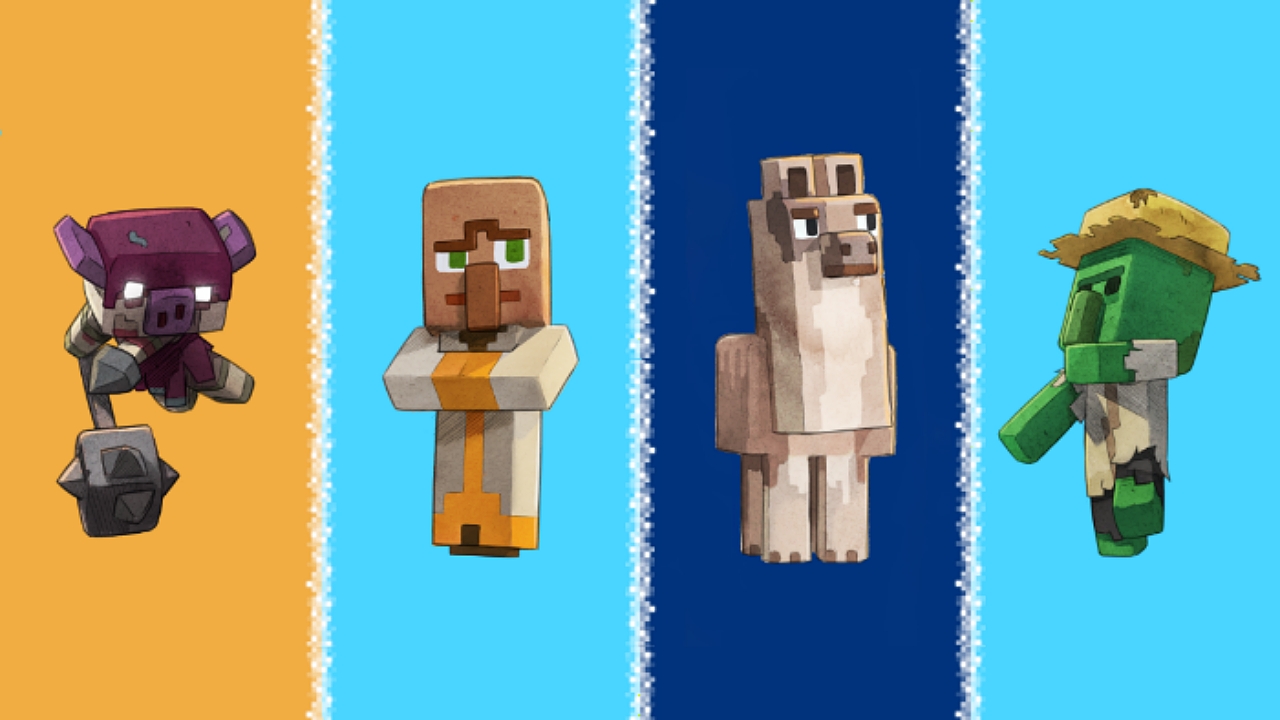 Minecraft Legends on X: #MinecraftLegends begins right after the piglins  invade. What about the moments before the hero's arrival? Craft Your Own  Legend today by choosing between 4 characters and see how