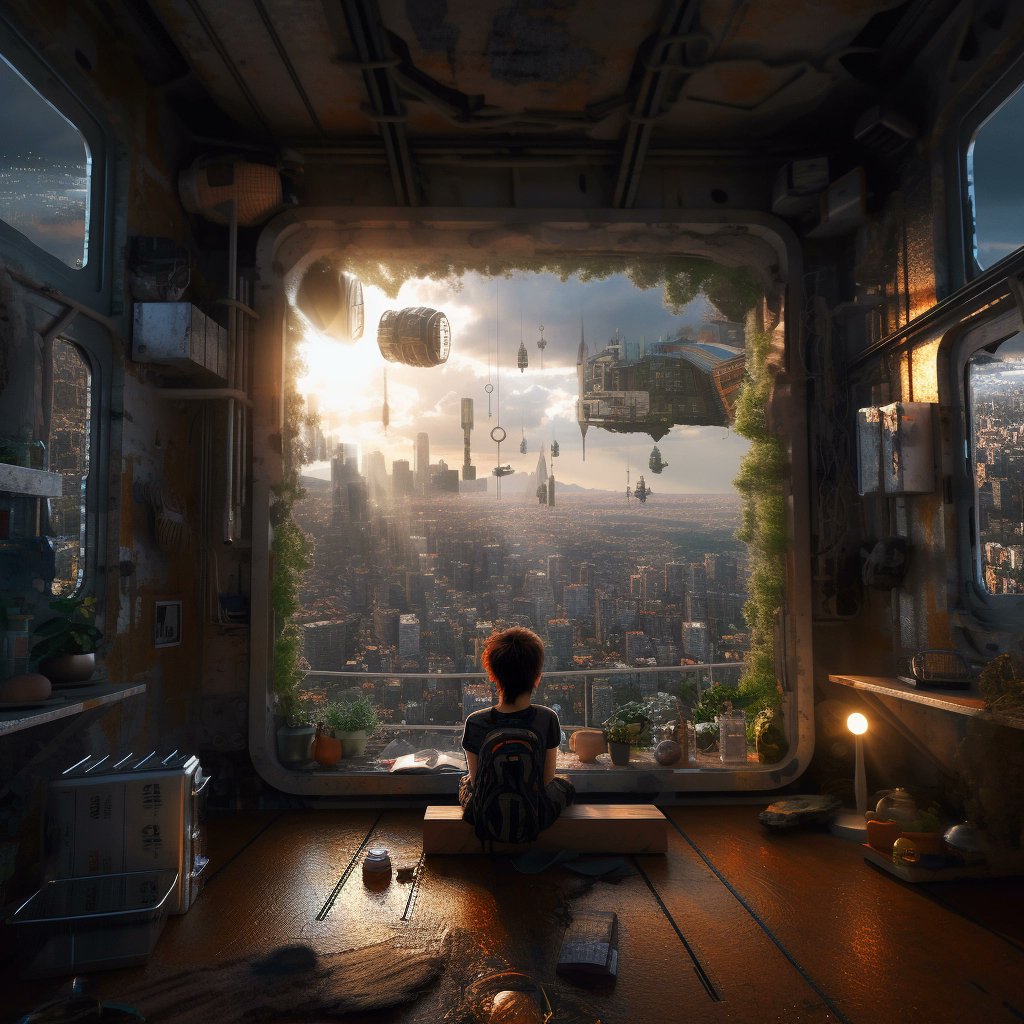 🤖🎨 ArtifAIry.ai Weekly Contest: Image #14 🌟 A child gazes into a mesmerizing sci-fi world from their apartment window. 🧒🪟. 🚀🌌 🔥 #ArtifAIry #Midjourney #SciFi #Futuristic #PhotographyAward
midjourney.com/app/jobs/b8467…