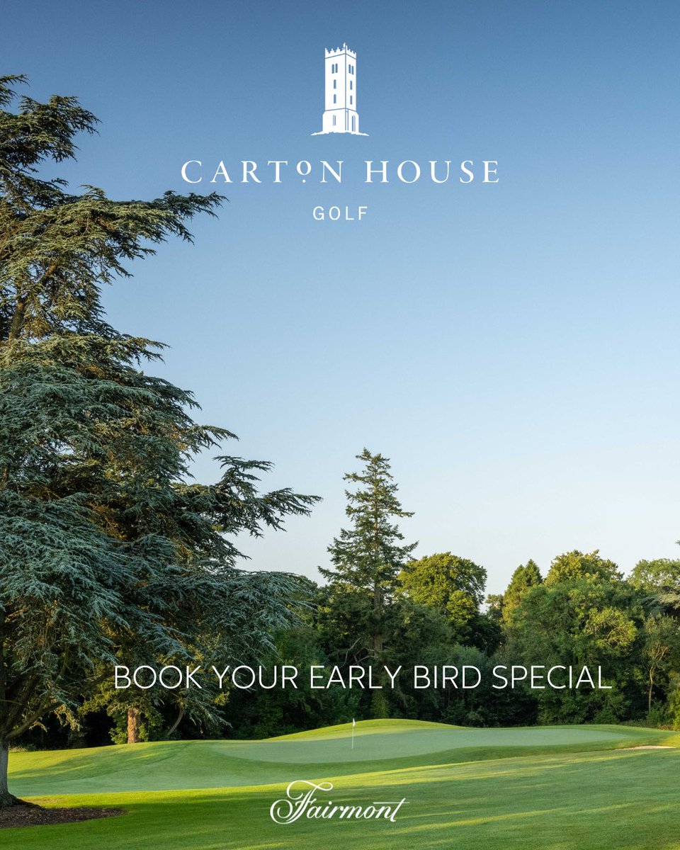 To book your early bird special follow the link in bio or call our Golf Team on 01 651 7727 #cartonhouse #golf #fairmonthotel #earlybird