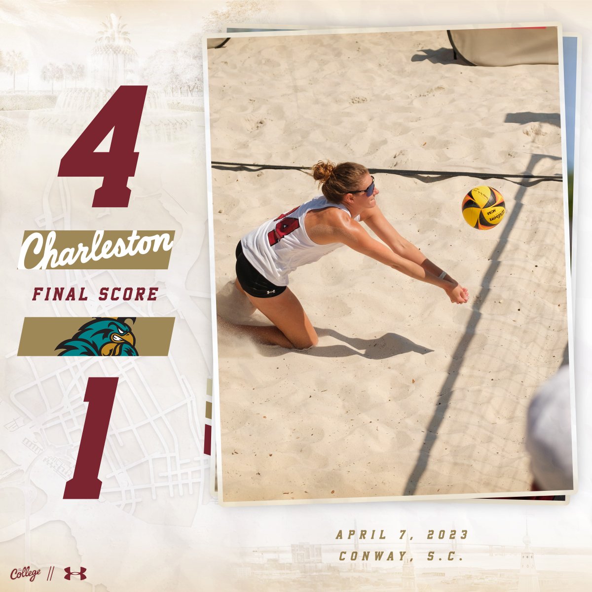 Final | CofC 4, CCU 1

Cougars take each of the top 4 flights in two sets, take down rival Coastal Carolina to start the day 😤😤

#TheCollege🌴🏐