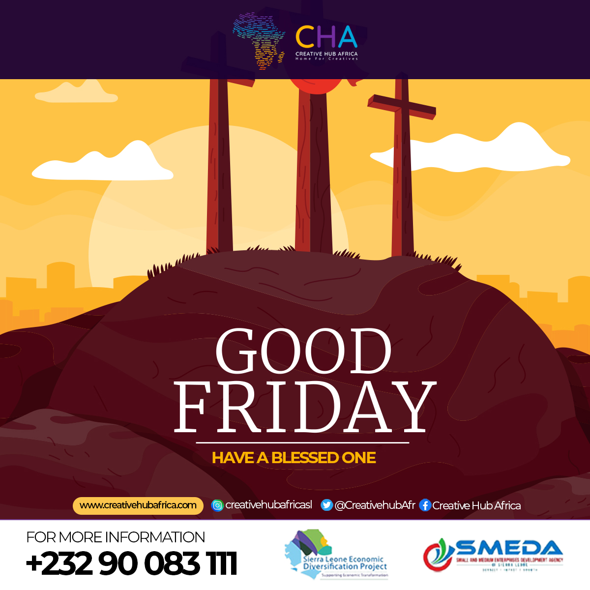 CreativehubAfr's tweet photo. #GoodFriday 

Did you know that Good Friday is a Christian holiday that commemorates the crucifixion of Jesus and his death at Calvary? 

#cha #creativehubafrica #creativehub #creative #reimaginecreativity #holiday https://t.co/ZCBcCHHgG0