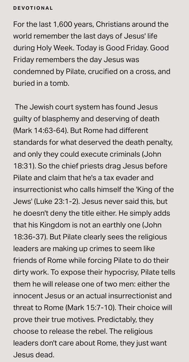 ChristianARMYS_'s tweet photo. Good Friday Devotional 🙏❤️
#EasterExplained #Day6 https://t.co/lhydmNq6Qw