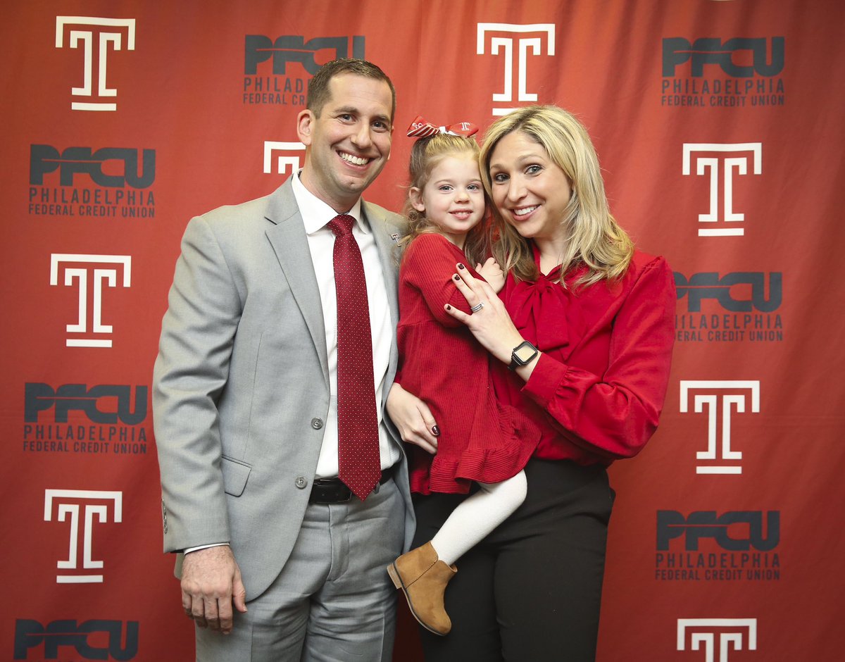 Thank you to the <a href="/TempleUniv/">Temple University</a> family, <a href="/TempleAlumni/">Temple Alumni</a>, <a href="/TempleOwls/">Temple Owls</a>, <a href="/TUMBBHoops/">Temple Men's Basketball</a>, and <a href="/TempleOwls_AD/">Arthur Johnson</a>  for welcoming my family with open arms! We are so excited to be a part of the Temple Family. Rebecca, Livi and I are ready to get to work! 

GO OWLS!! 🔴⚪️🦉