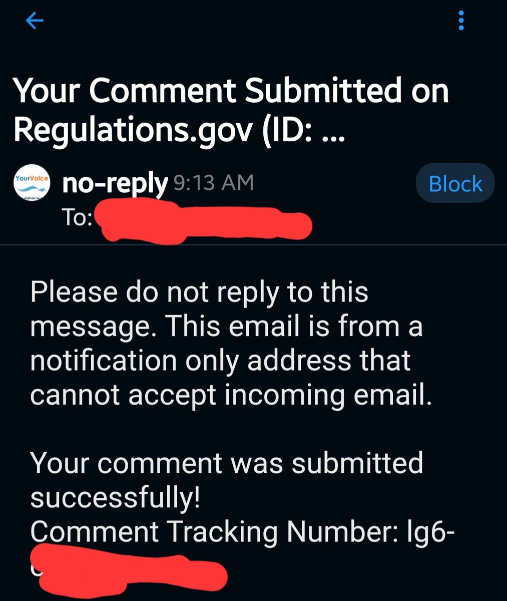 Got my sis to submit a comment, which she submitted this morning. #ClaimTheName #ADOS 🙌🏽