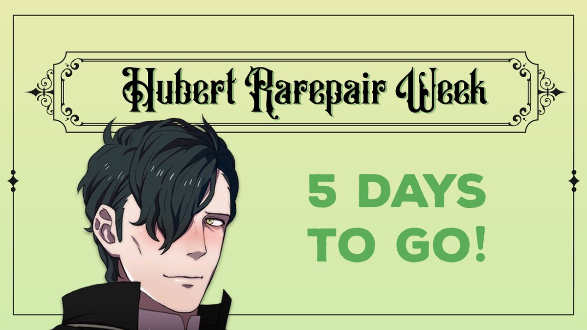 HubertRarepair's tweet photo. 5 days until Hubert Rarepair Week is upon us! 🦇🔪🖤 https://t.co/FS2qiArD3D