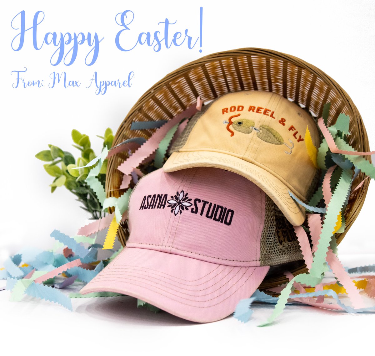 MaxHatUSA's tweet photo. Happy Easter from Max Apparel! We hope you have a relaxing and blessed holiday!
.
.
.
.
.
#happyeaster #easterhats #maxapparel #fullycustom #performanceheadwear #wholesaleheadwear #baseballhats #wholesalehats #meshbackhat #companyhats #companyhats https://t.co/7XbqmsC7pf