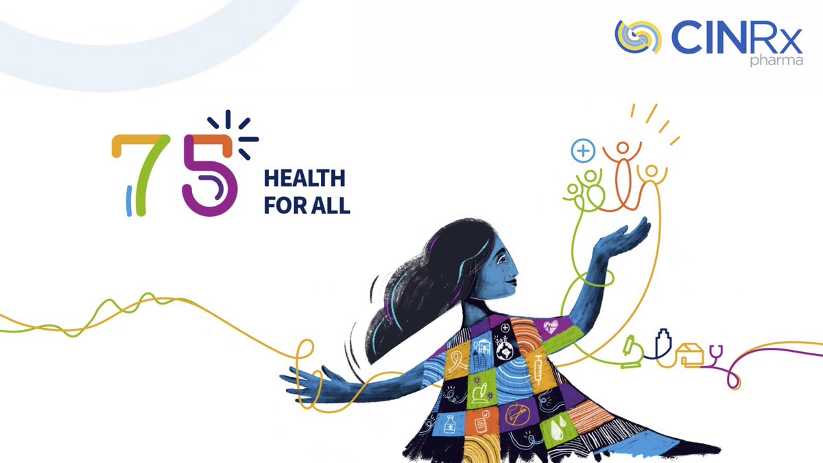 Today is #WorldHealthDay- an opportunity to motivate action to tackle current health challenges. At CinRx, we’re on a mission to improve #DrugDevelopment success by accelerating #TransformationalMedicines to patients. Learn more: cinrx.com/about/

#HealthForAll #WHO75