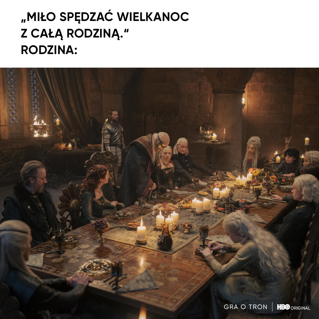 HBOMaxPoland's tweet photo. Hmm, może to dlatego rodziny spotykają się od święta? 📷
"Sukcesję", "Ród smoka" oraz "Shrek Trzeci" obejrzycie w HBO Max. 📷#HBO #HBOMax https://t.co/Zy42HmTktj