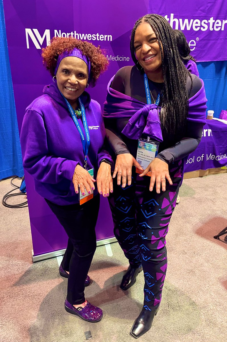 Honored to represent @NU_Pathology at #AMEC2023!  @McGawGME @NUFeinbergMed @NU_MedEd #purplepride #purplepath #purplenails #snma @bluehatcomics85 is helping me compose this tweet 😂😂