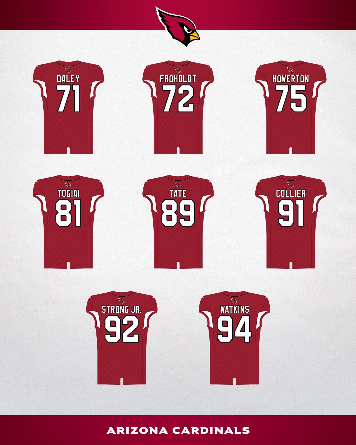 arizona cardinals home jersey