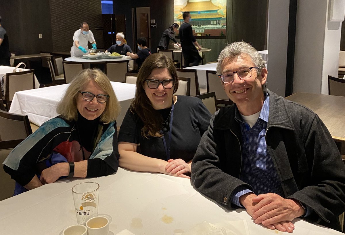 Closing down the restaurant with @UofUPoliScience colleagues, the magnificent Peri Schwartz-Shea & Claudio Holzner. @theWPSA #WPSA2023