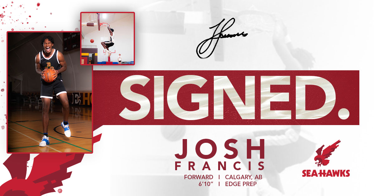 MUNathletics's tweet image. The Memorial Sea-Hawks men’s basketball team is pleased to announce the signing of Josh Francis for the 2023-24 season. Francis is a 6’10” forward from Calgary, Alberta.

Release - goseahawks.ca/sports/mbkb/20…

#WeFlyTogether #FutureHawks