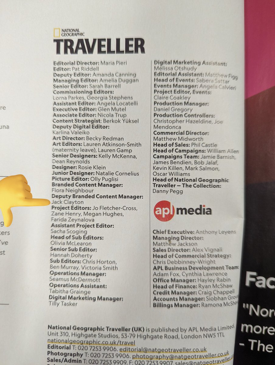 Jack BB Clayton (@jackbbclayton) on Twitter photo The latest issue of <a href="/NatGeoTravelUK/">National Geographic Traveller (UK)</a> is packed full of the good stuff (on a personal note, I'm also chuffed to see my name in the mag for the first time as well). It's out now. Maybe treat yourself. Go on, treat yourself The latest issue of <a href="/NatGeoTravelUK/">National Geographic Traveller (UK)</a> is packed full of the good stuff (on a personal note, I'm also chuffed to see my name in the mag for the first time as well). It's out now. Maybe treat yourself. Go on, treat yourself