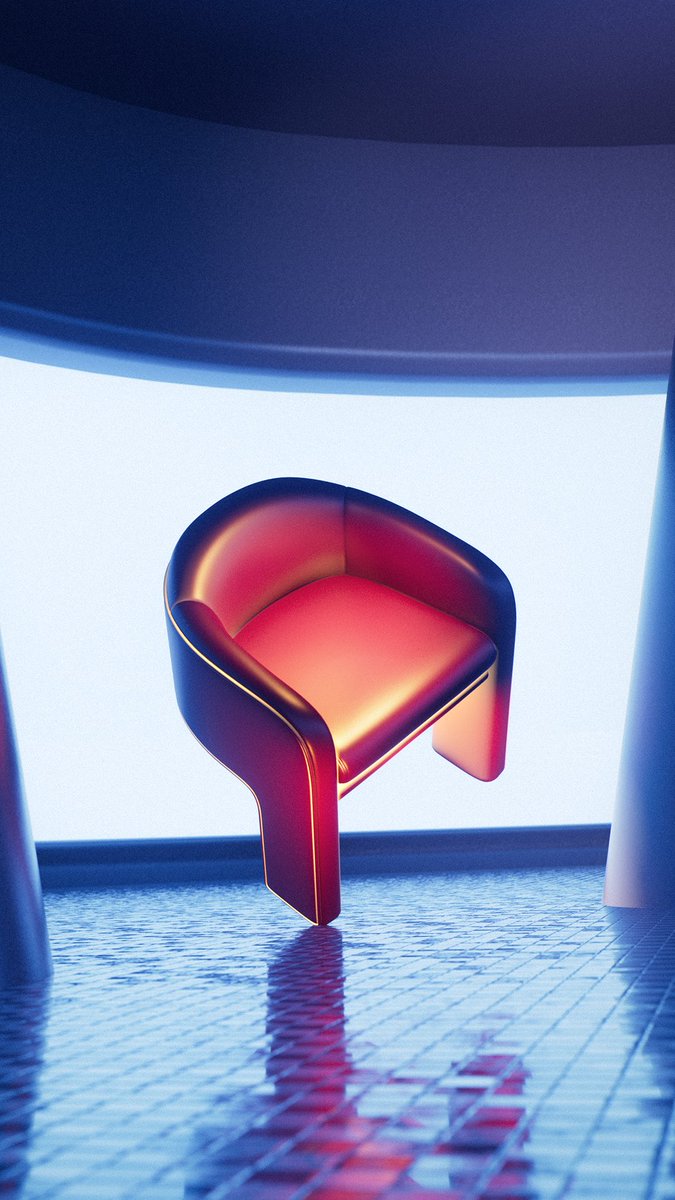 madebysirkett's tweet photo. New one! This one’s titled Flamingo - been loving the chair renders recently ❤️ #c4d #3dart #furniture #art https://t.co/2l8q5LJ25E