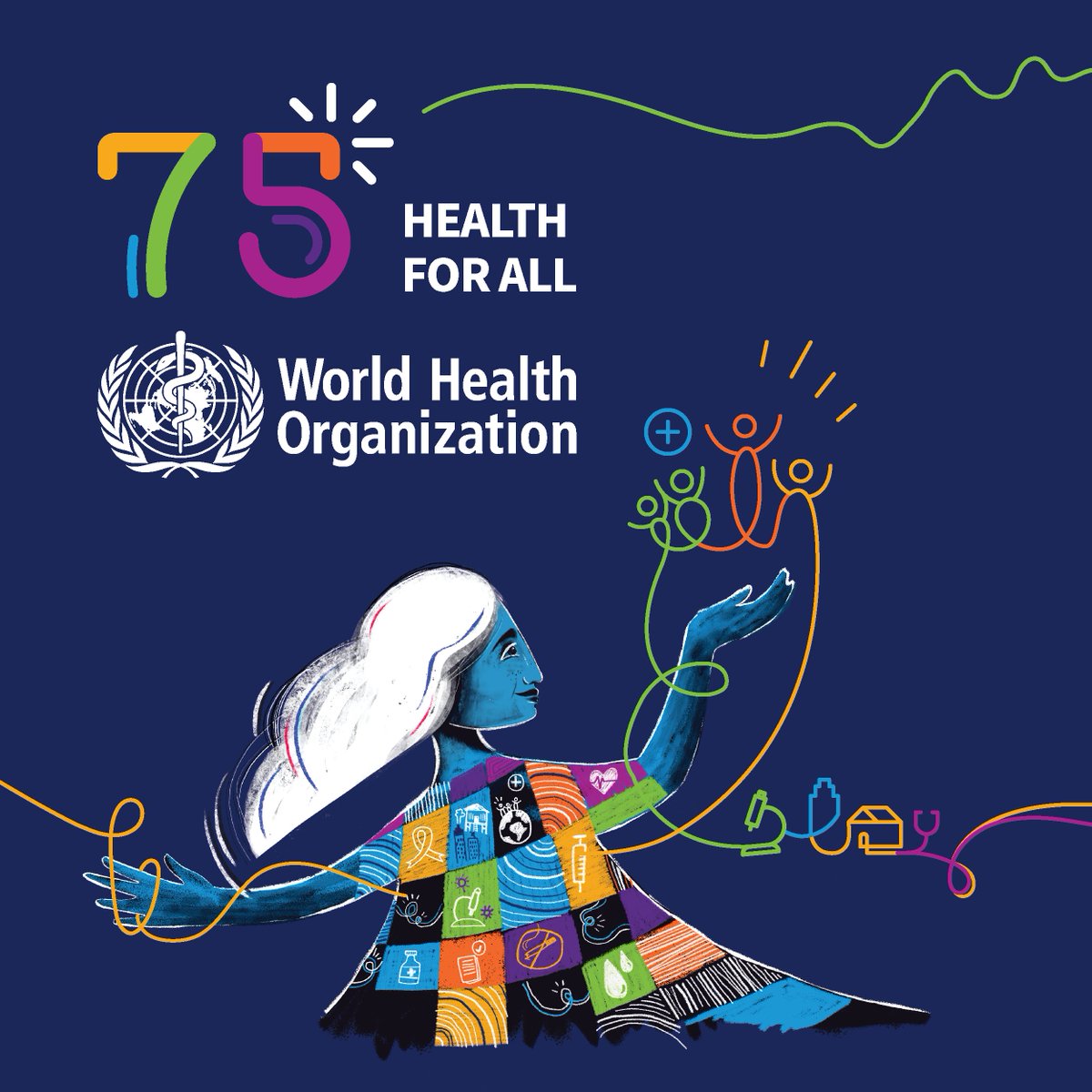 Happy #WorldHealthDay! This year's theme, #HealthForAll, celebrates 75 years of the #WHO, whose mission is to promote health equity across the globe. Join us in celebrating the invaluable work of the #WHO to promote health for all with science, solutions and solidarity!