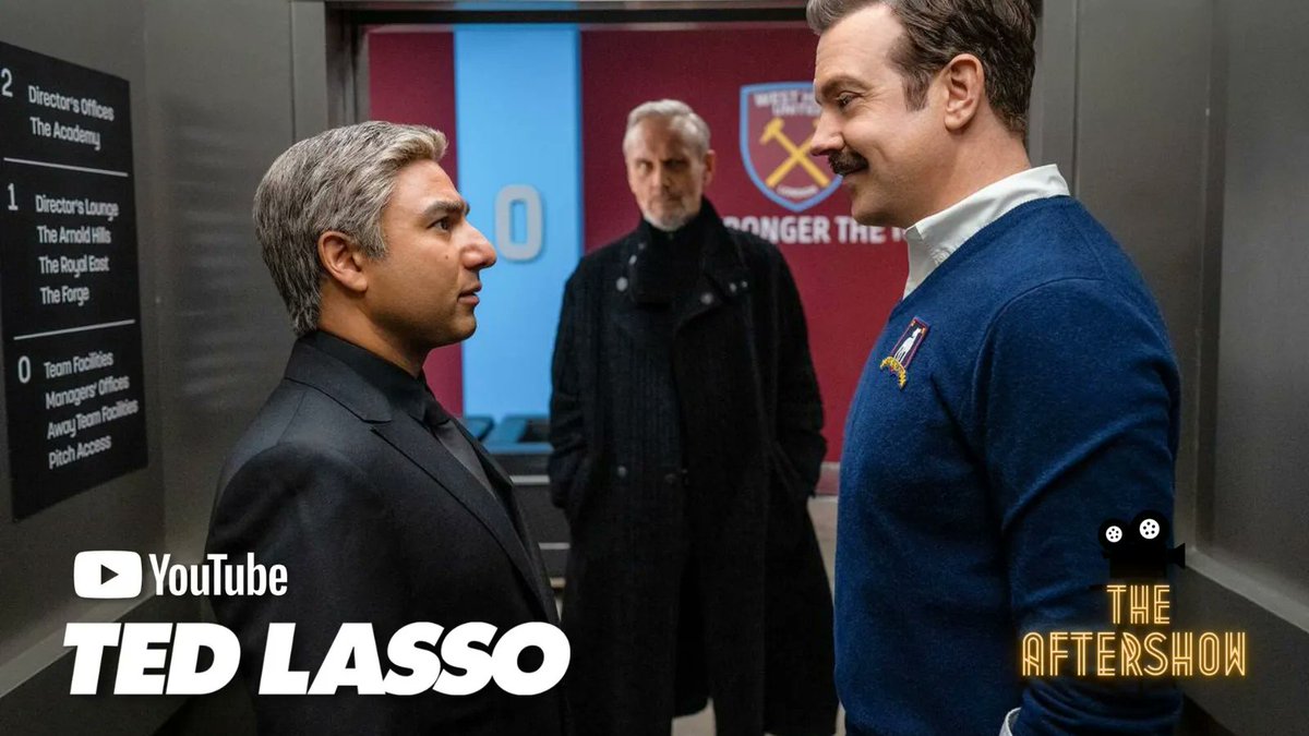notsoserious___'s tweet photo. West Ham and Richmond square off as Nate struggles to accept his new reality, small tensions among the team starts to be seen. And Ted is pondering the question; is he a mess? 
New Aftershow on #TedLasso is out now!
https://t.co/yMz9RyS1I8 https://t.co/RjKWSbmXNK