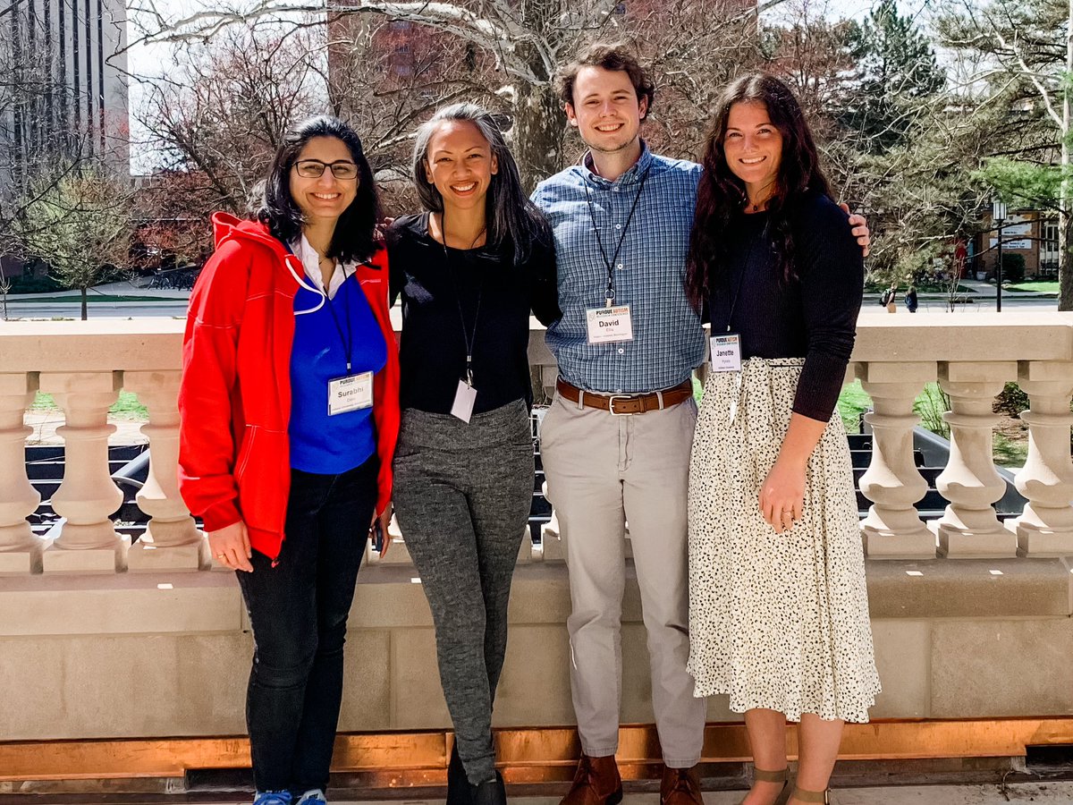 Representing the lab at the Purdue Autism Research Conference! With Gage, Surabhi, and <a href="/janette_hynes/">Janette Hynes</a>