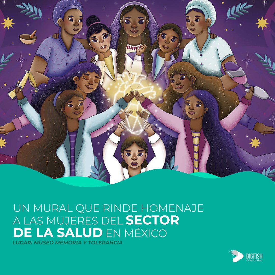 BigFish_ideas's tweet photo. Para celebrar el Día mundial de la salud, ¡te traemos esta recomendación para que te eches un clavado el fin de semana!

Dónde: Museo Memoria y Tolerancia (salón de exposiciones temporales)
Mural: “Los rostros de las mujeres en salud”

#BigFish https://t.co/mkpsIAGHk0